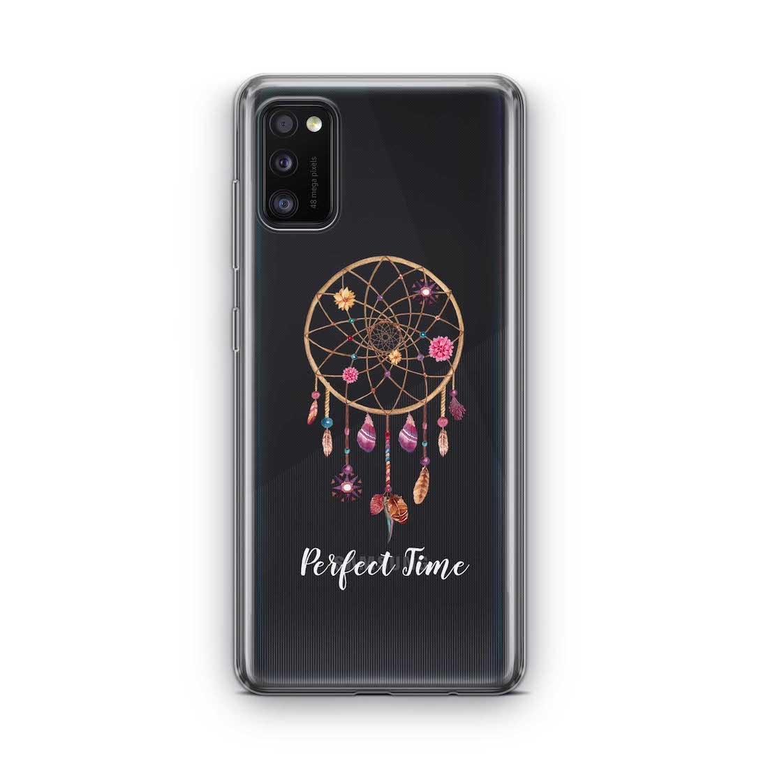 Image of Apfelkiste - Samsung Galaxy A41 Gummi Schutzhülle Perfect Time - Transparent bei Apfelkiste.ch