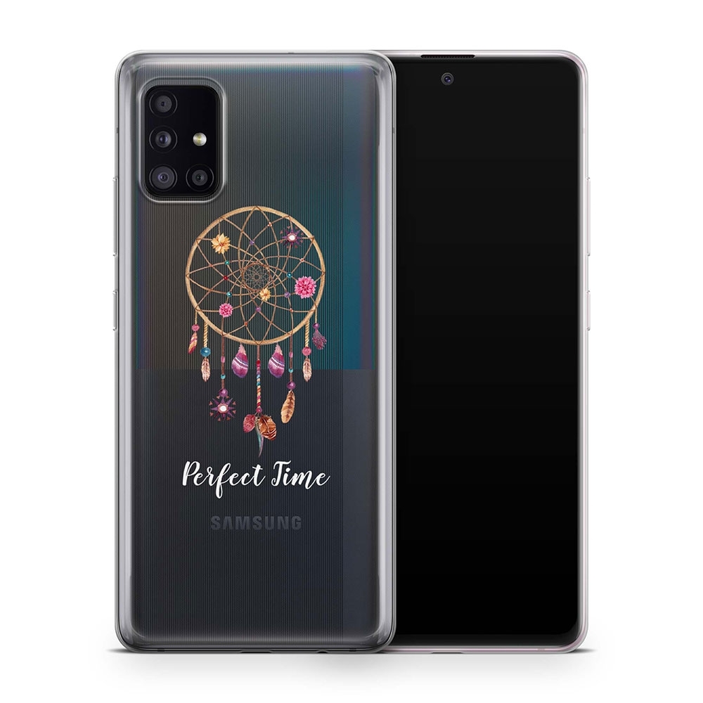 Image of Apfelkiste - Samsung Galaxy A51 5G (2020) Gummi Schutzhülle Perfect Time - Transparent bei Apfelkiste.ch