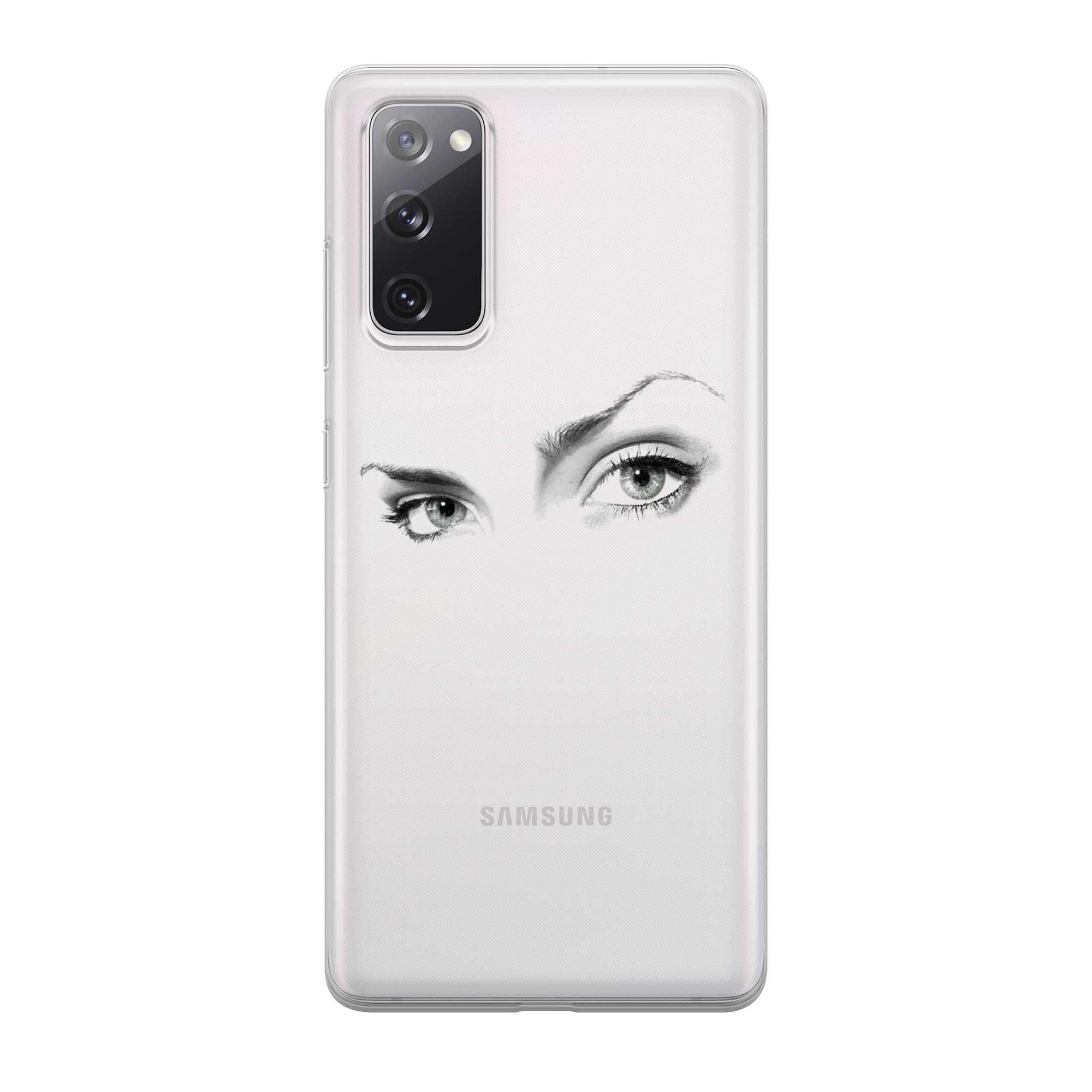 Image of Apfelkiste - Samsung Galaxy S20 FE / S20 FE 5G Gummi Schutzhülle Into The Eyes - Transparent bei Apfelkiste.ch