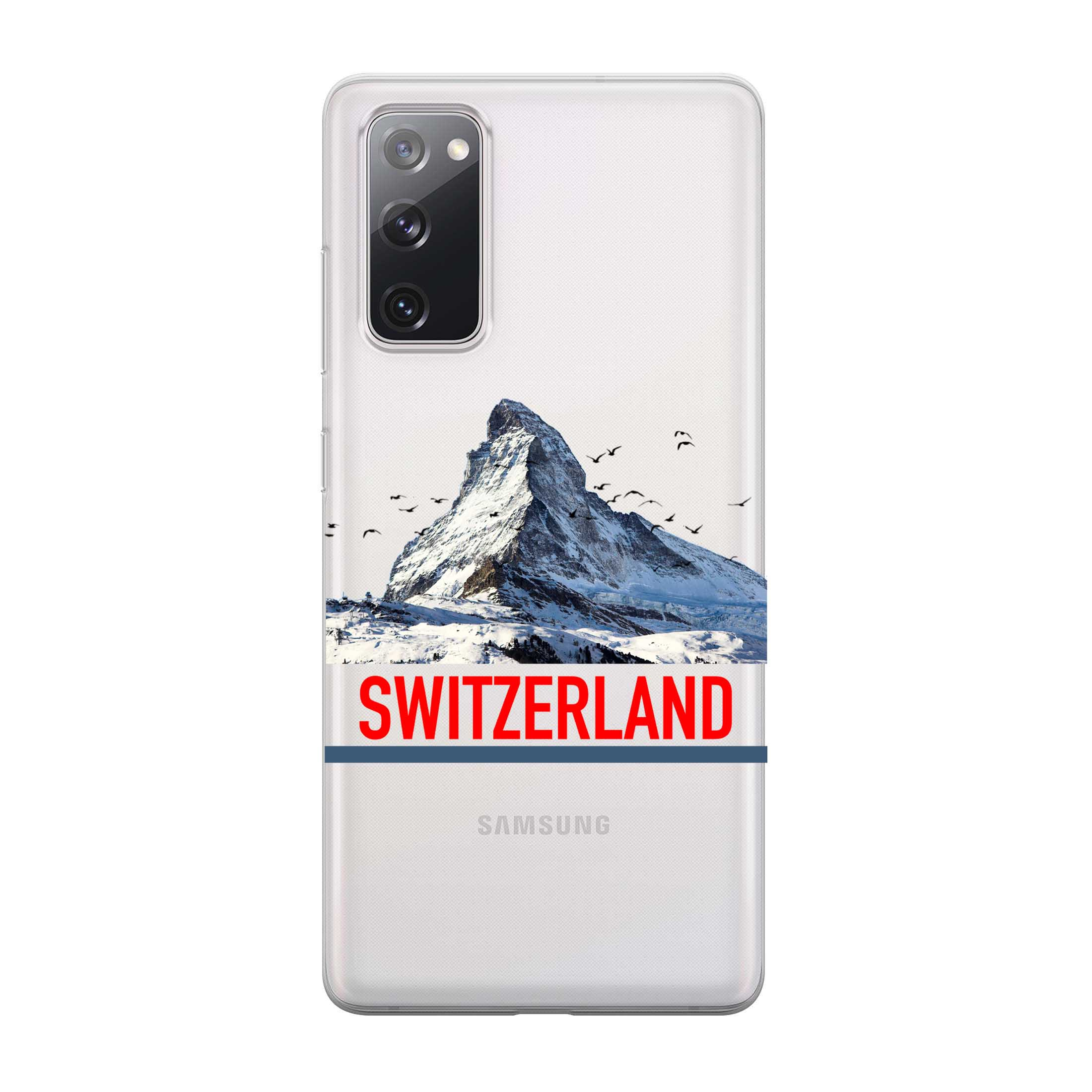 Image of Apfelkiste - Samsung Galaxy S20 FE / S20 FE 5G Gummi Schutzhülle Switzerland Matterhorn - Transparent bei Apfelkiste.ch