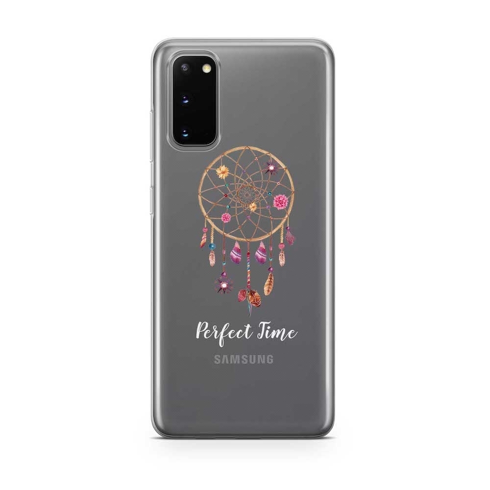 Image of Apfelkiste - Samsung Galaxy S20 Gummi Schutzhülle Perfect Time - Transparent bei Apfelkiste.ch