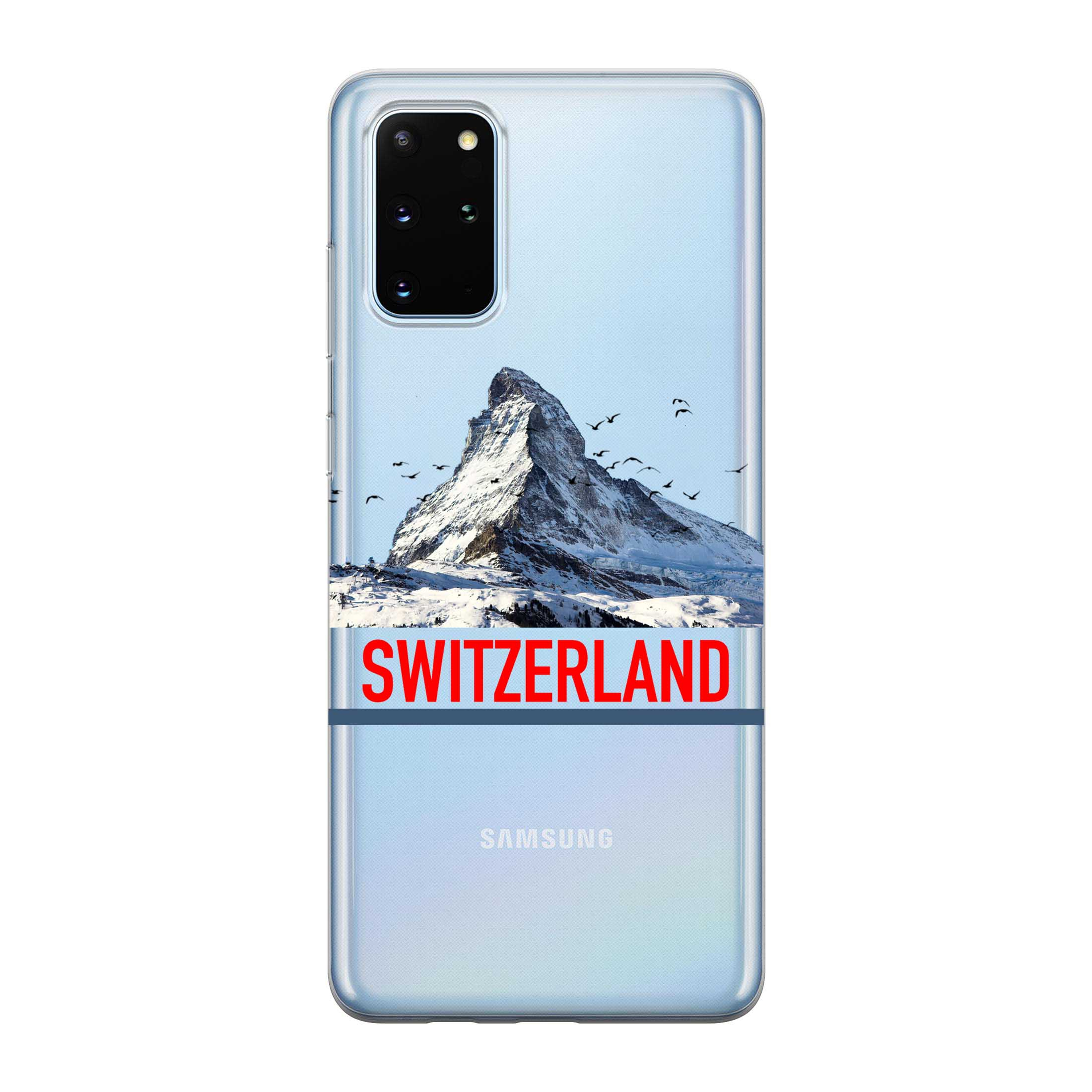 Image of Apfelkiste - Samsung Galaxy S20 Plus / S20 Plus 5G Gummi Schutzhülle Switzerland Matterhorn - Transparent bei Apfelkiste.ch
