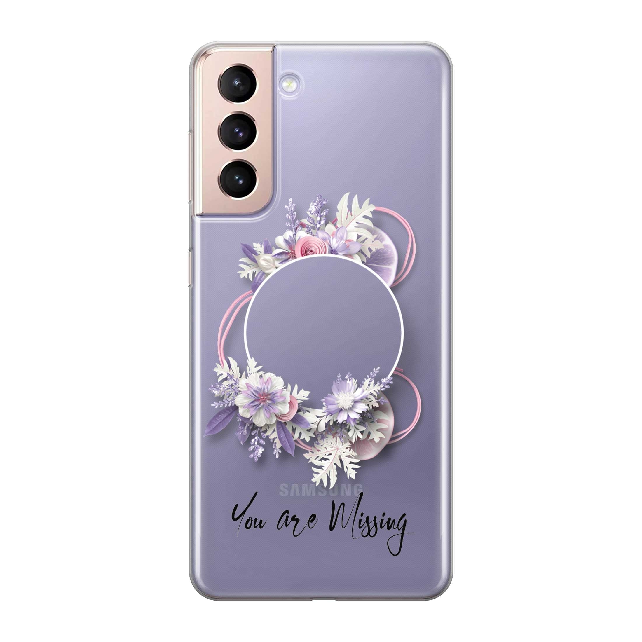 Image of Apfelkiste - Samsung Galaxy S21 5G Gummi Schutzhülle You Are Missing - Transparent bei Apfelkiste.ch