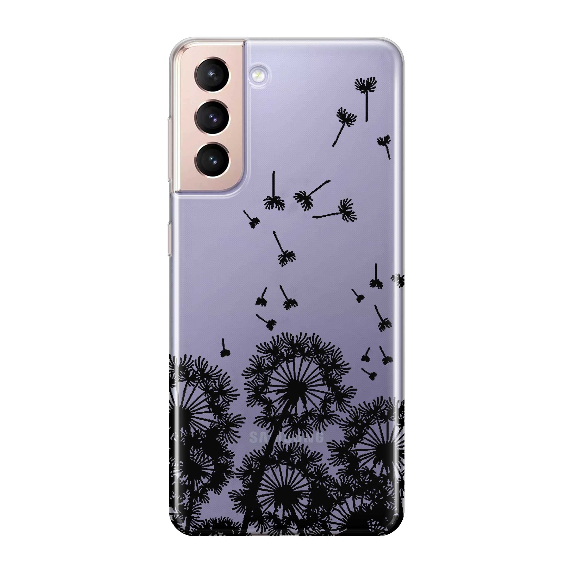 Image of Apfelkiste © - Samsung Galaxy S21+ Plus 5G Gummi Schutzhülle Pusteblumen - Transparent bei Apfelkiste.ch