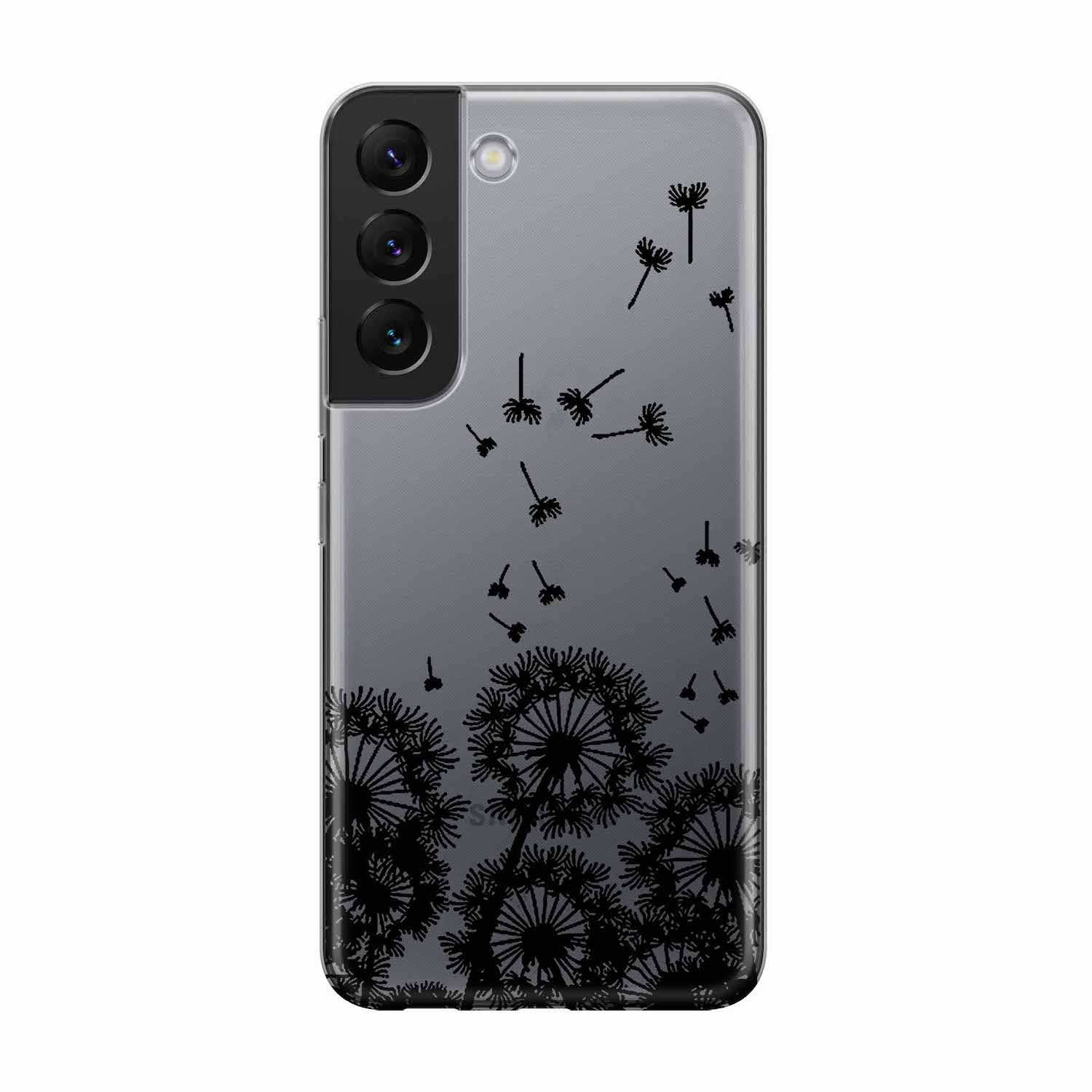 Image of Apfelkiste - Samsung Galaxy S22+ Plus 5G Gummi Schutzhülle Pusteblumen - Transparent bei Apfelkiste.ch