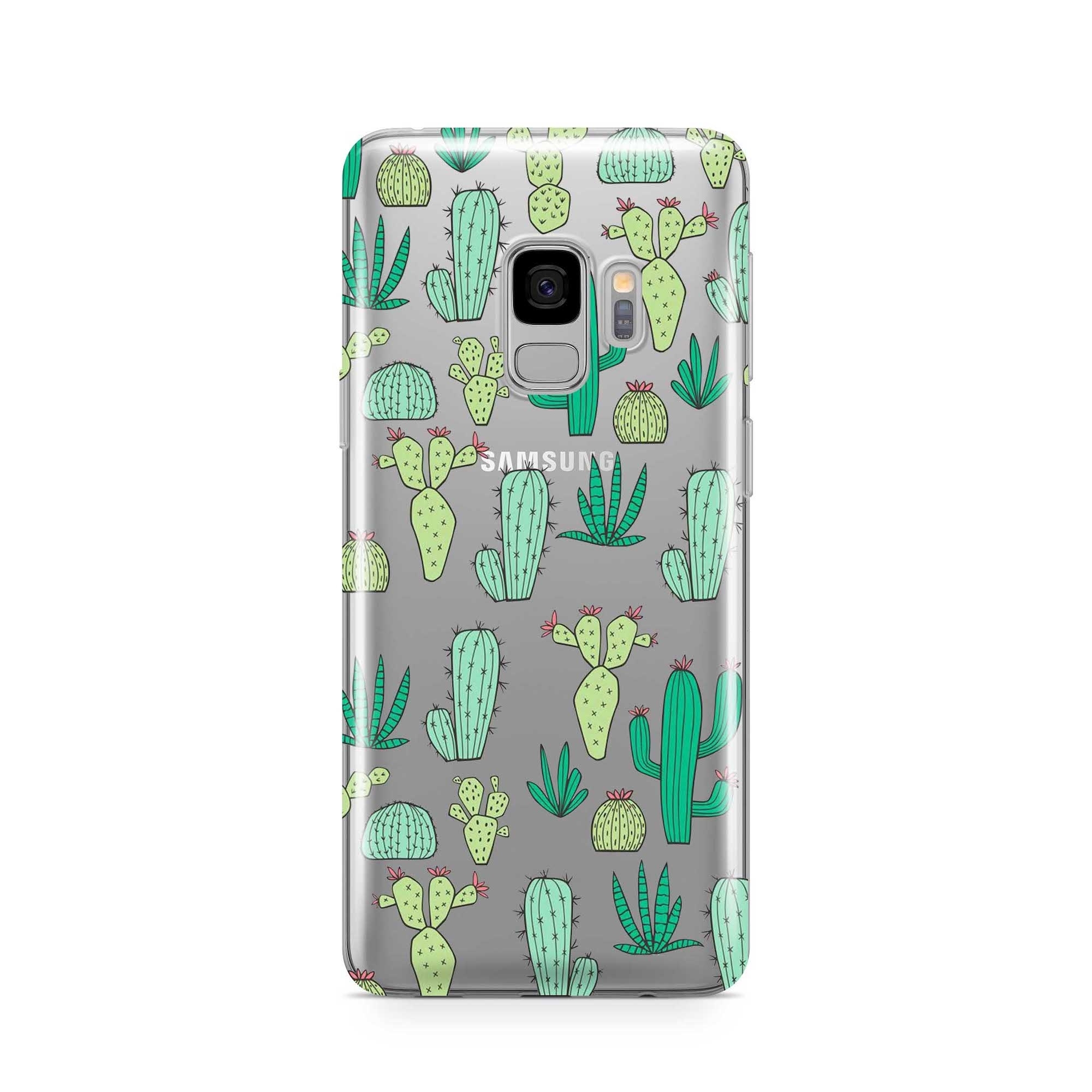 Image of Apfelkiste - Samsung Galaxy S9 Gummi Schutzhülle Kleiner Grüner Kaktus - Transparent bei Apfelkiste.ch