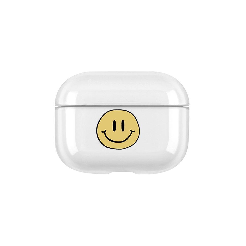 Image of Apfelkiste © - AirPods Pro Hardcase Schutzhülle Abdeckung - Gelbes Smiley bei Apfelkiste.ch