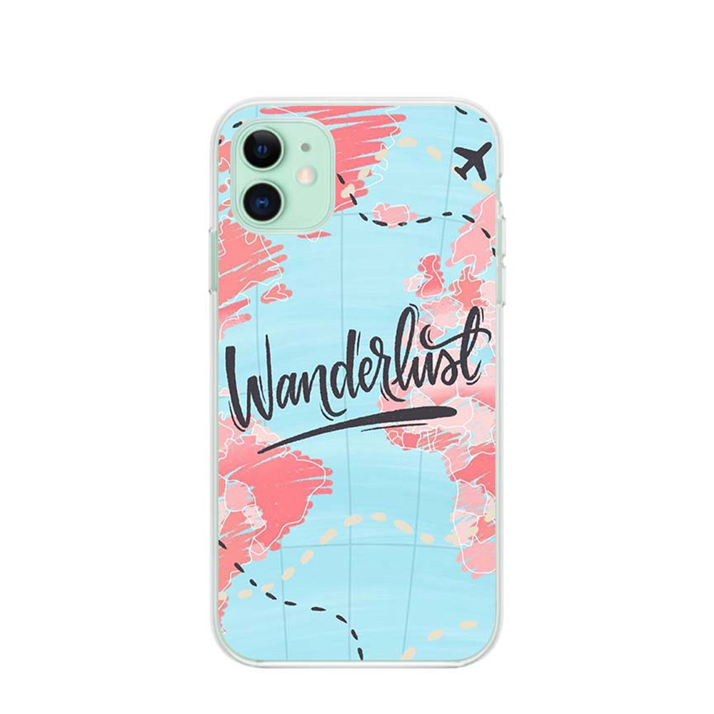 Image of Apfelkiste © - iPhone 11 Gummi Case Hülle Ultra Thin Wanderlust - Blau bei Apfelkiste.ch