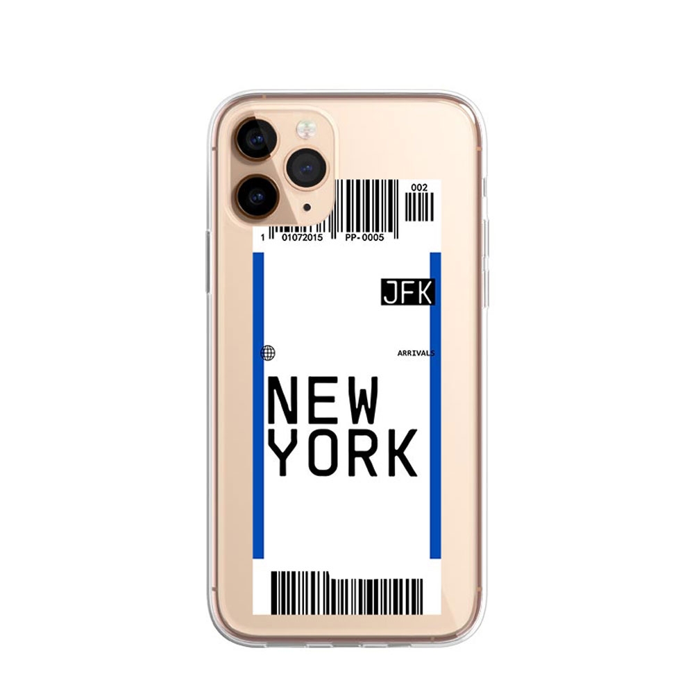 Image of Apfelkiste © - iPhone 11 Pro Max Gummi Case Hülle Ultra Thin Ticket NYC - Transparent bei Apfelkiste.ch