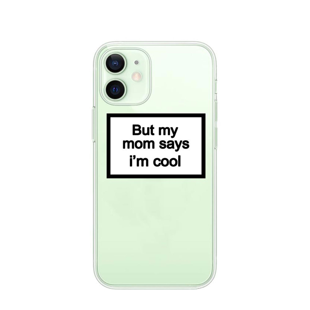 Image of Apfelkiste © - iPhone 12 Mini Gummi Schutzhülle I'm Cool - Transparent bei Apfelkiste.ch