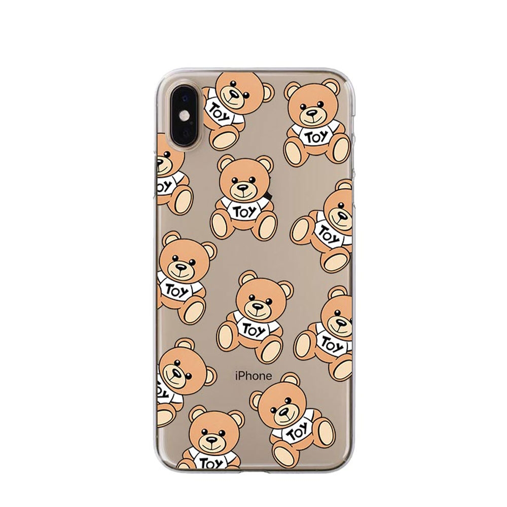 Image of Apfelkiste © - iPhone Xs Max Gummi Case Hülle Ultra Thin Teddys - Transparent bei Apfelkiste.ch