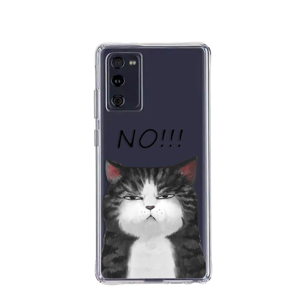 Image of Apfelkiste © - Samsung Galaxy S20 FE / S20 FE 5G Case Hülle Ultra Thin Crumpy Cat - Transparent bei Apfelkiste.ch