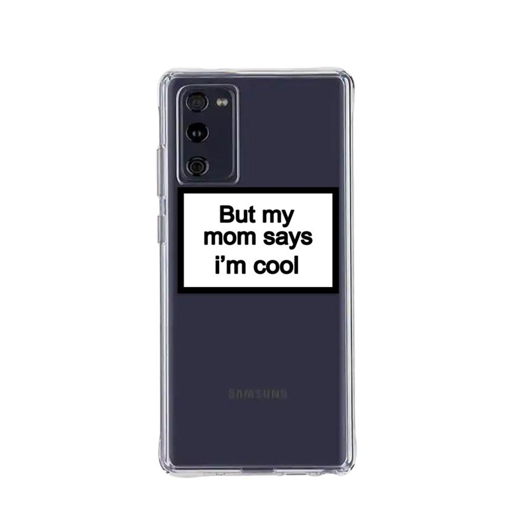Image of Apfelkiste © - Samsung Galaxy S20 FE / S20 FE 5G Case Hülle Ultra Thin I'm Cool -Transparent bei Apfelkiste.ch