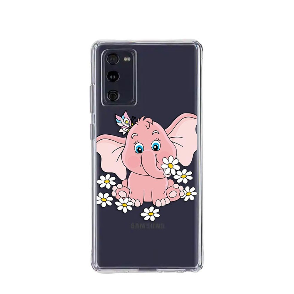 Image of Apfelkiste © - Samsung Galaxy S20 FE / S20 FE 5G Case Hülle Ultra Thin Rosa Elefant - Transparent bei Apfelkiste.ch