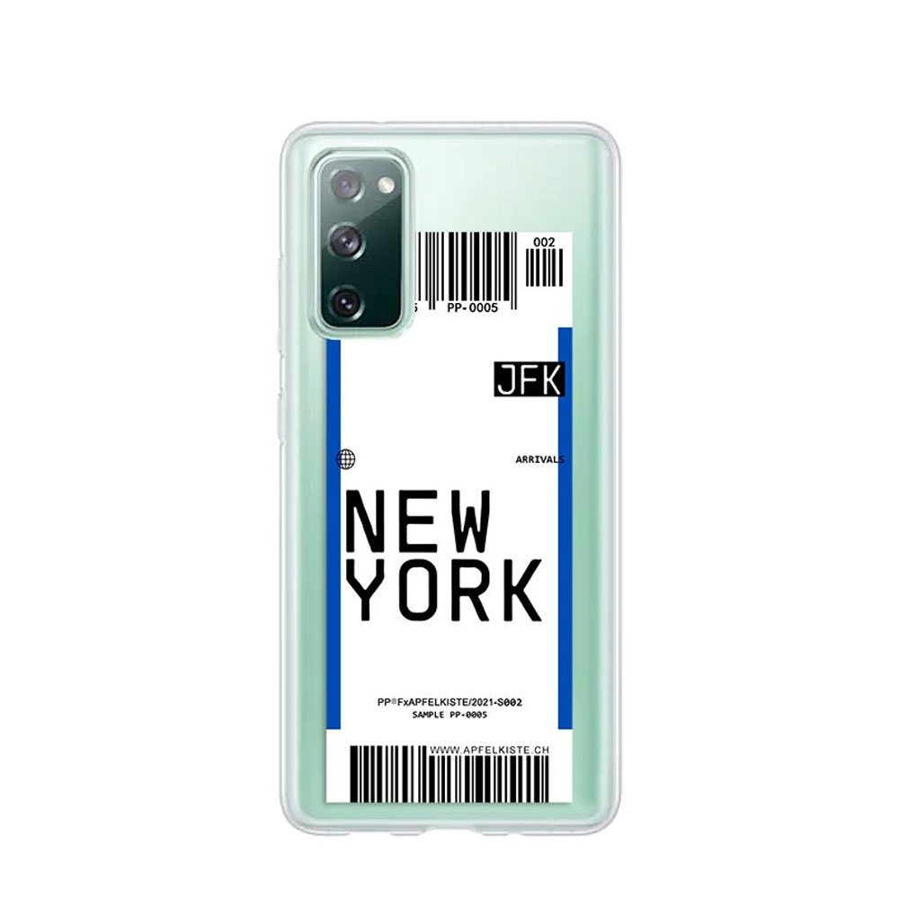 Image of Apfelkiste © - Samsung Galaxy S20 FE / S20 FE 5G Case Hülle Ultra Thin Ticket NYC - Transparent bei Apfelkiste.ch
