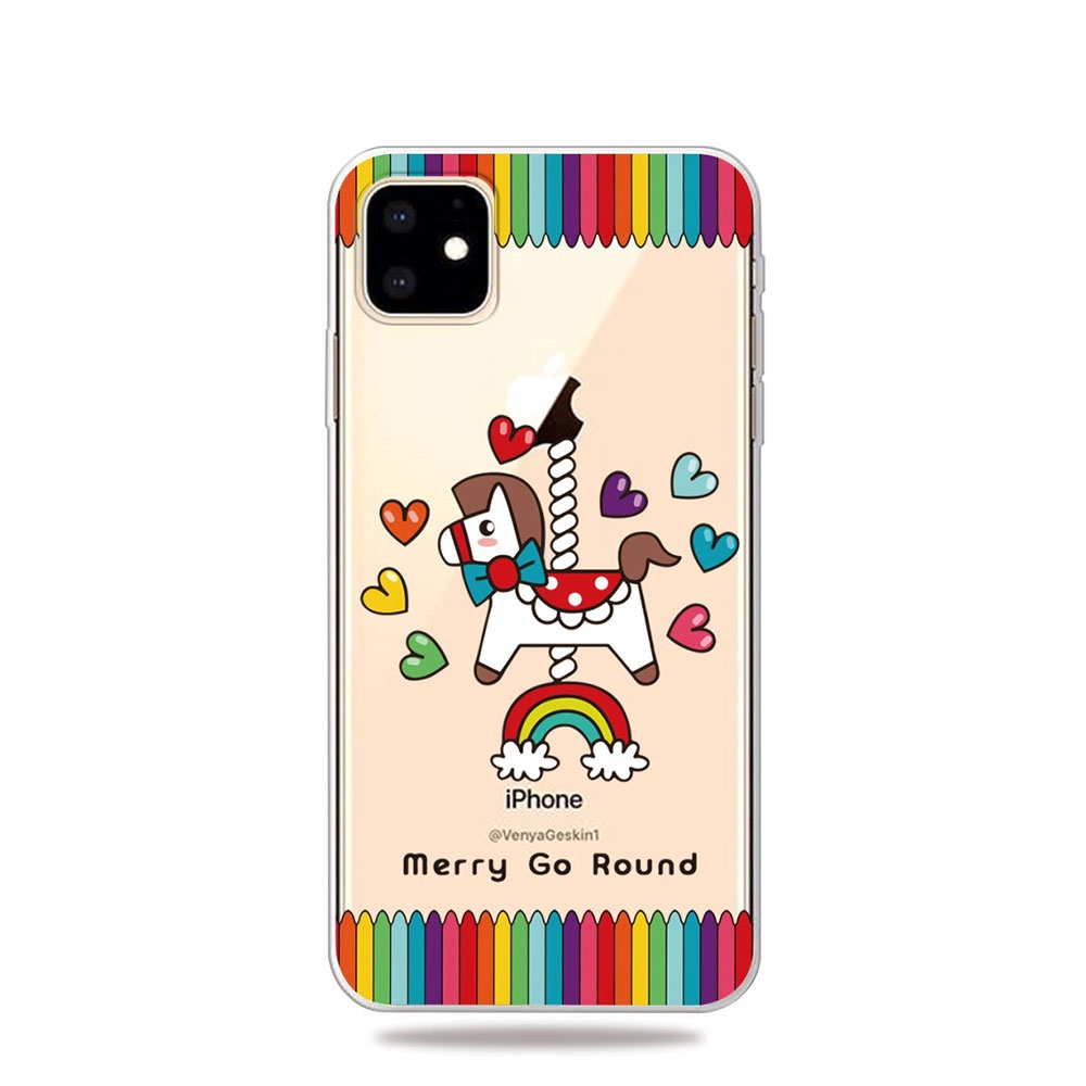 Image of Apfelkiste © - iPhone 11 Gummi Case Hülle Ultra Thin Merry Go Round - Transparent bei Apfelkiste.ch