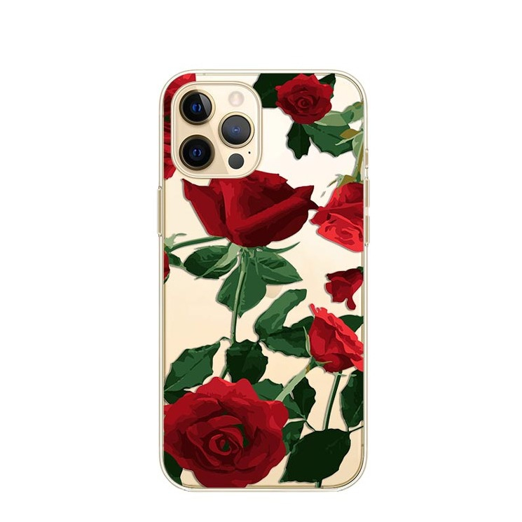 Image of Apfelkiste © - iPhone 11 Pro Max Gummi Case Hülle Ultra Thin Rosen - Transparent bei Apfelkiste.ch