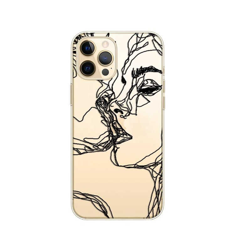 Image of Apfelkiste © - iPhone 12 Pro Max Gummi Case Hülle Ultra Thin Modern Art - Transparent bei Apfelkiste.ch