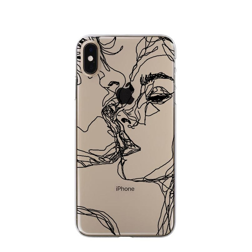 Image of Apfelkiste © - iPhone Xs Max Gummi Case Hülle Ultra Thin Modern Art - Transparent bei Apfelkiste.ch