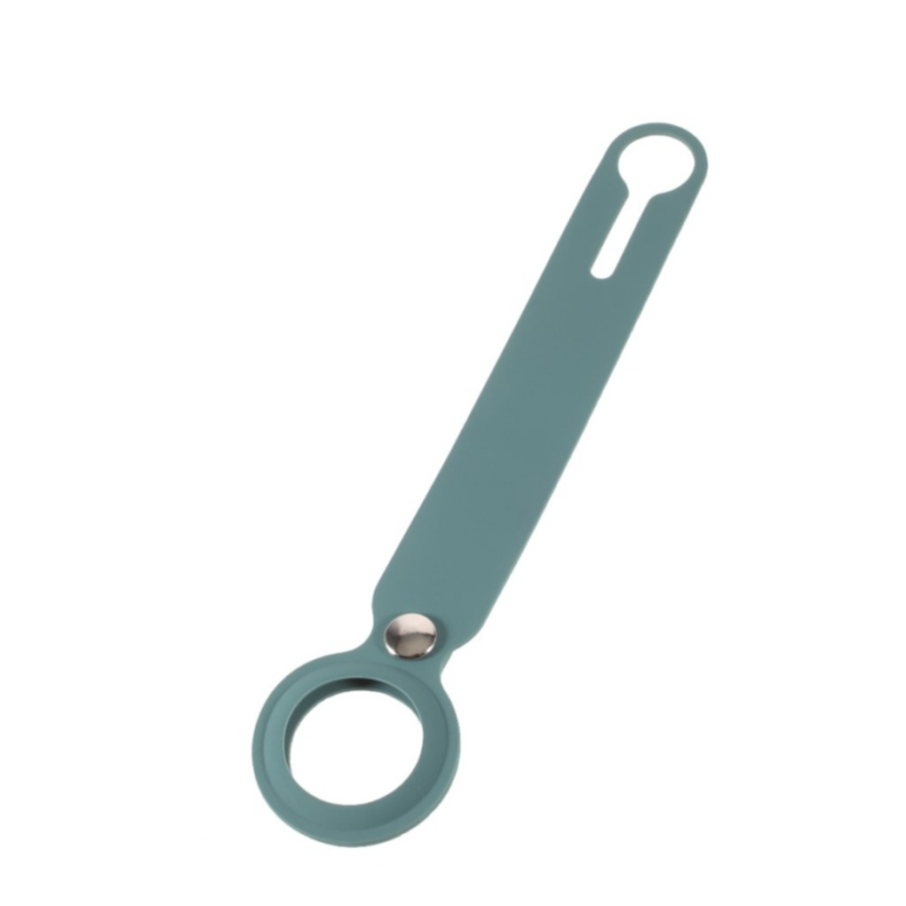 Image of Changee - Apple AirTag Anhänger Silikon Case Hülle Schlüsselanhänger - Dunkelgrün bei Apfelkiste.ch