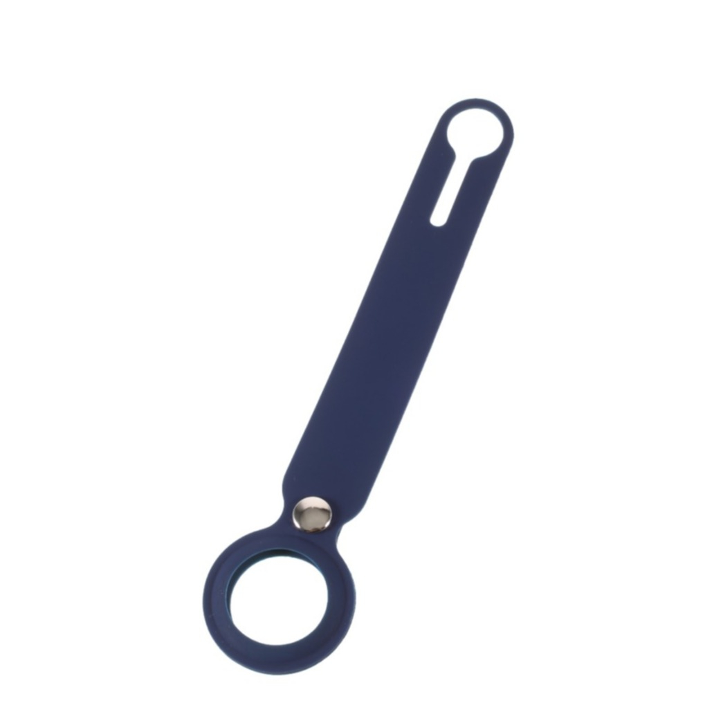 Image of Changee - Apple AirTag Anhänger Silikon Case Hülle Schlüsselanhänger - Mitternachtsblau bei Apfelkiste.ch