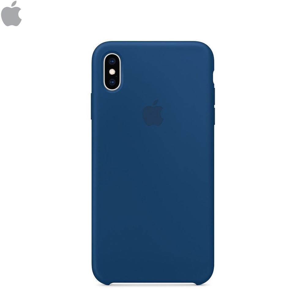 iPhone Xs Max Silikon Case Hülle (MTFE2ZM/A) - Horizontblau (Blue Horizon)