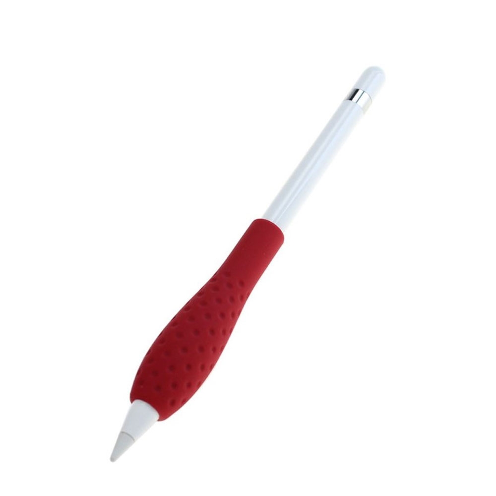 Image of Apple Pencil (1. & 2. Gen.) Ergonomische Silikon Grip Schreibhilfe / Handgriff - Rot bei Apfelkiste.ch