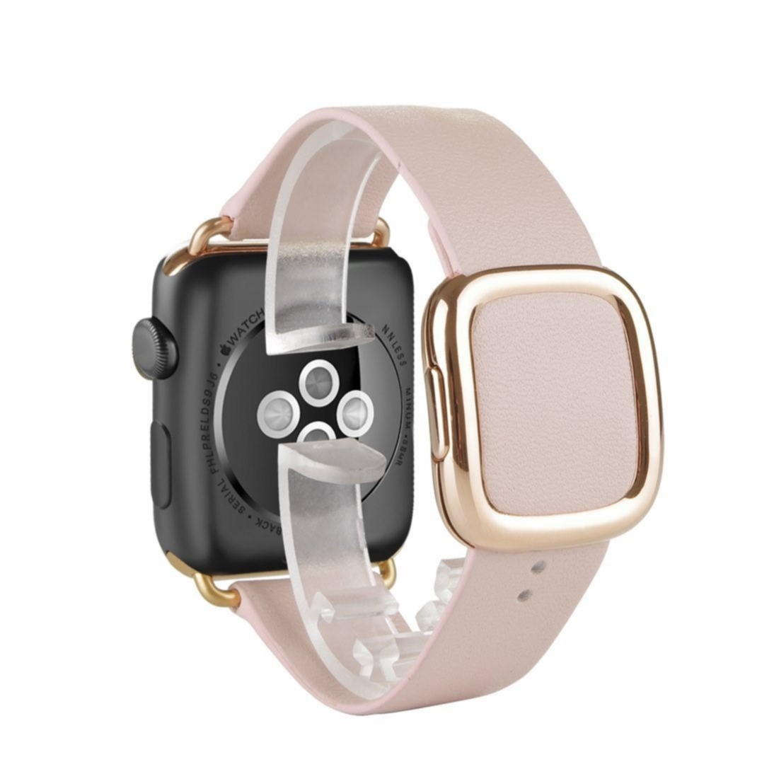 Image of Changee - Apple Watch (41/40/38 mm) Echtleder Ersatz Armband - Rosa bei Apfelkiste.ch