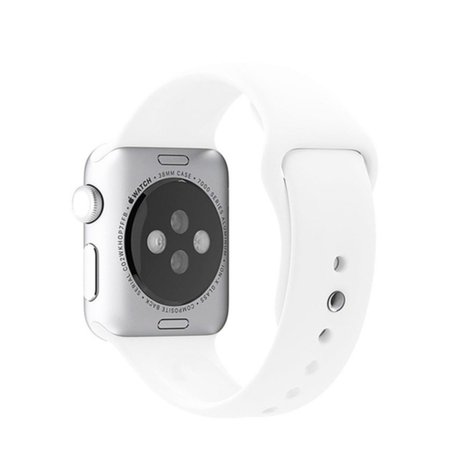 Image of Changee - Apple Watch (41/40/38 mm) Silikon Sport Armband (Grösse M/L) - Weiss bei Apfelkiste.ch