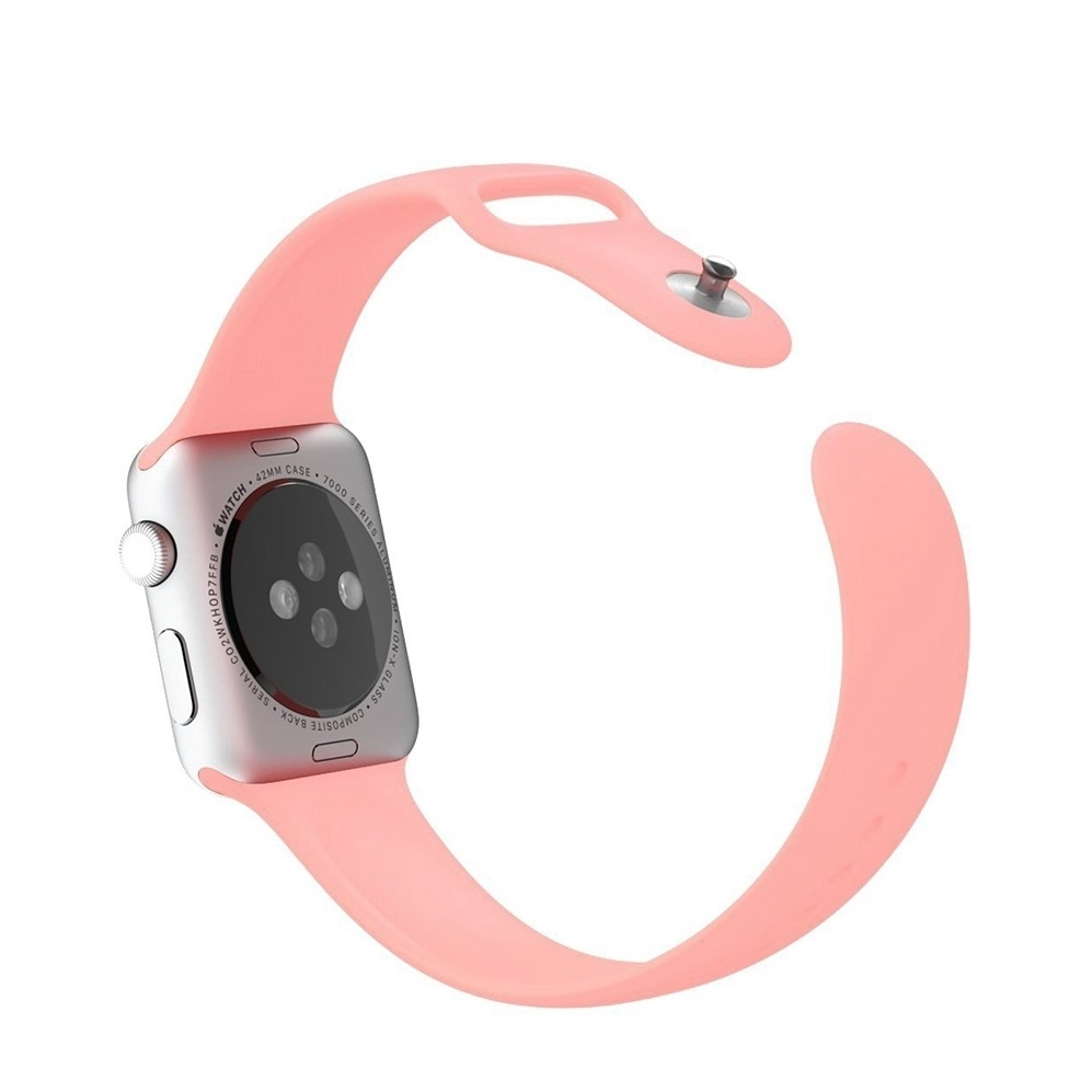 Image of Changee - Apple Watch (41/40/38 mm) Silikon Sport Armband (Grösse S/M) - Soft Rosa bei Apfelkiste.ch