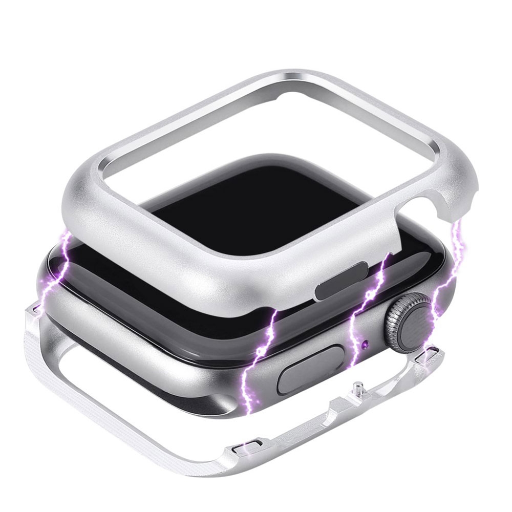 Image of Apple Watch Series (40 mm) Magnetische Alu Schutzhülle Bumper Case (Magnet-Technologie) - Silber bei Apfelkiste.ch