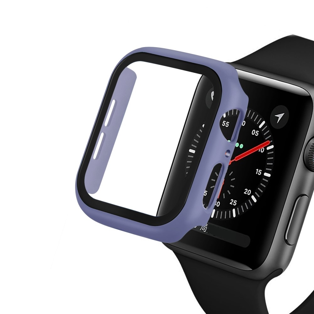 Image of Apple Watch (44 mm) Hardcase Bumper + Display Schutzfolie - Blaugrau bei Apfelkiste.ch