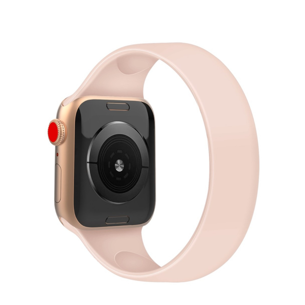 Image of (Gr. L) Changee - Apple Watch (41/40/38 mm) Elastisches Silikon Armband (Gelenkumfang 170 - 190mm) - Rosa bei Apfelkiste.ch