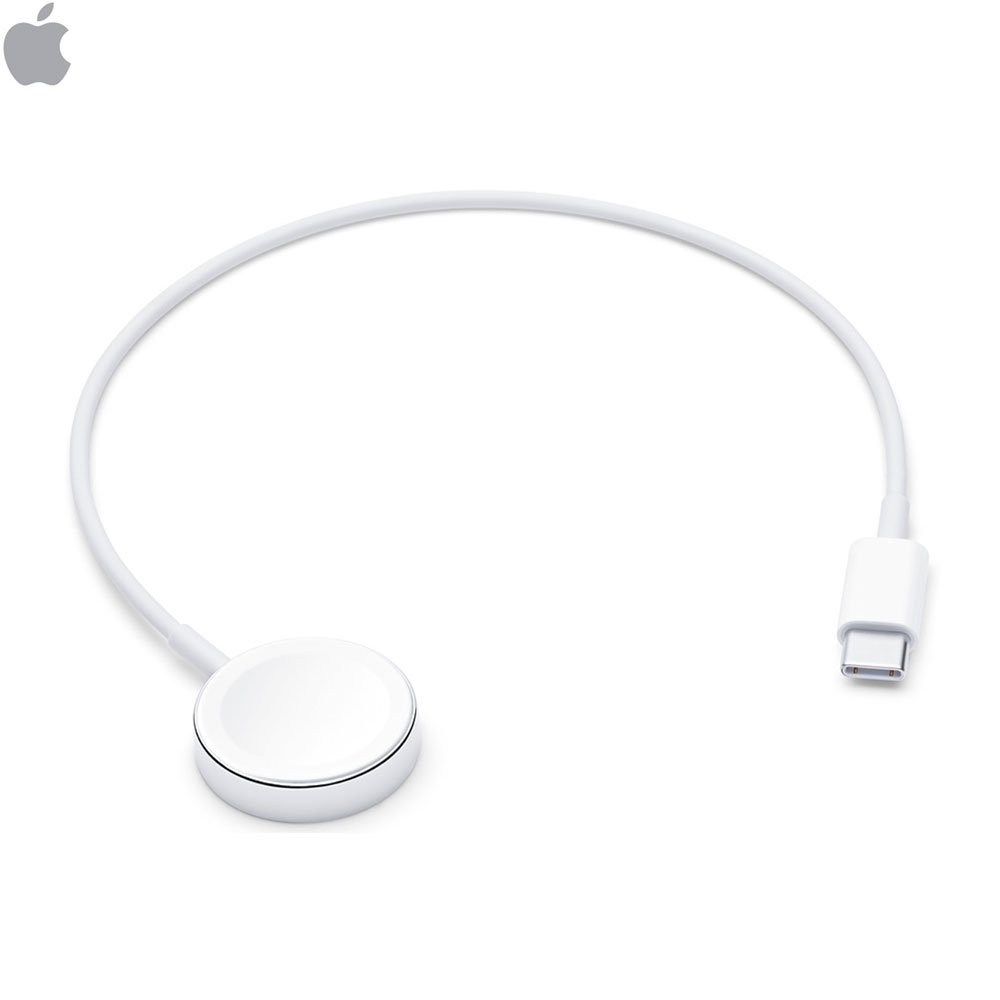 (30cm) Apple Watch Magnetisches Ladekabel auf USB C (MU9K2ZM/A) - Weiss