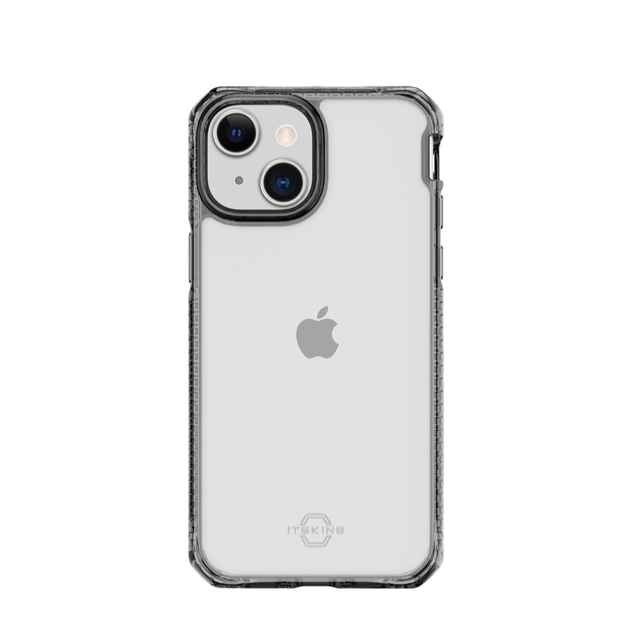Image of ITSkins - iPhone 13 Mini / iPhone 12 Mini Hybrid Clear Antimikrobielle Schutz Hardcase Hülle (Fallschutz 3 Meter) - Transparent / Schwarz bei Apfelkiste.ch