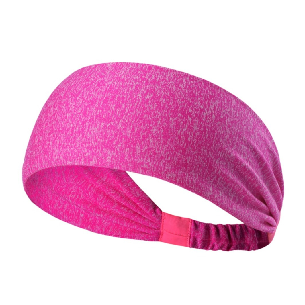 Image of Atmungsaktives Yoga Schweissband Elastisches Sport Bandana mit Gummiband (One-Size) - Pink bei Apfelkiste.ch