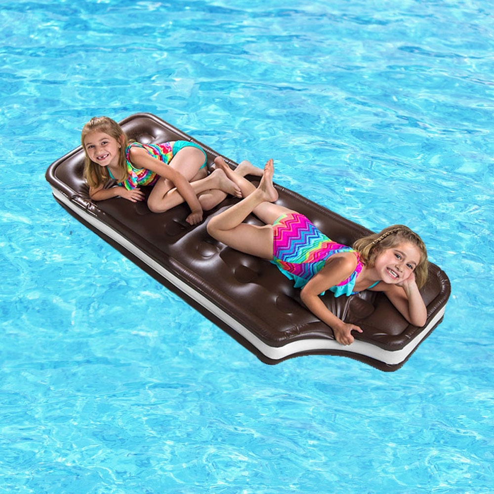 (185cm) Grosse Aufblasbare Wasser Luftmatratze Liegesofa Badeinsel - Sandwich Keks