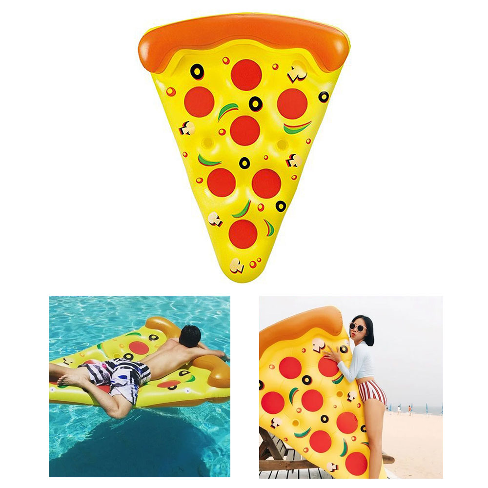 Schwimmendes Pizzastück Pizza XXL Badeinsel Pool Luftmatratze Badematte 180 cm 