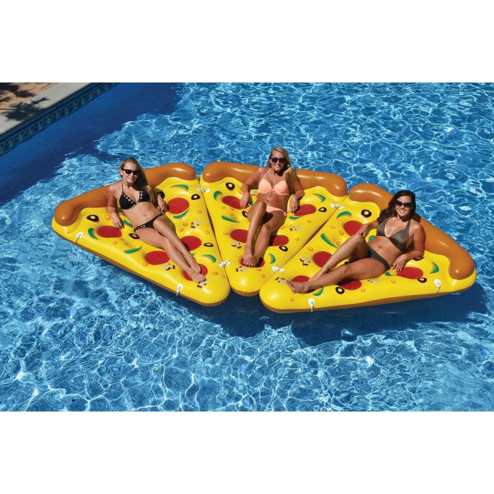 Aufblasbare XXL Pizza 180cm Luftmatratze Schwimmliege Badeinsel Pool Badespaß 