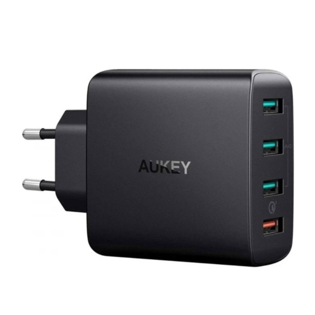 Image of Aukey - (42W) 4x USB Netzladegerät Quick Charge 3.0 (PA-T18) - Schwarz (Matt) bei Apfelkiste.ch