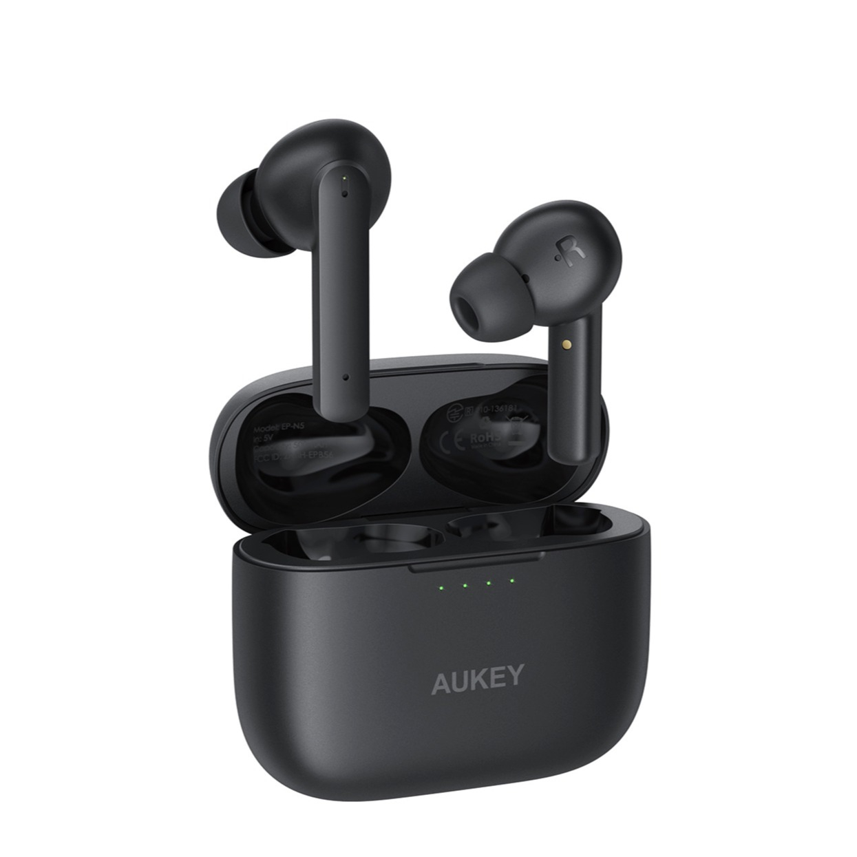 Image of Aukey - ANC Series Bluetooth 5.0 In-Ear Kopfhörer IPX5 Active Noise Cancelling Headset + Ladecase (EP-N5) - Schwarz bei Apfelkiste.ch
