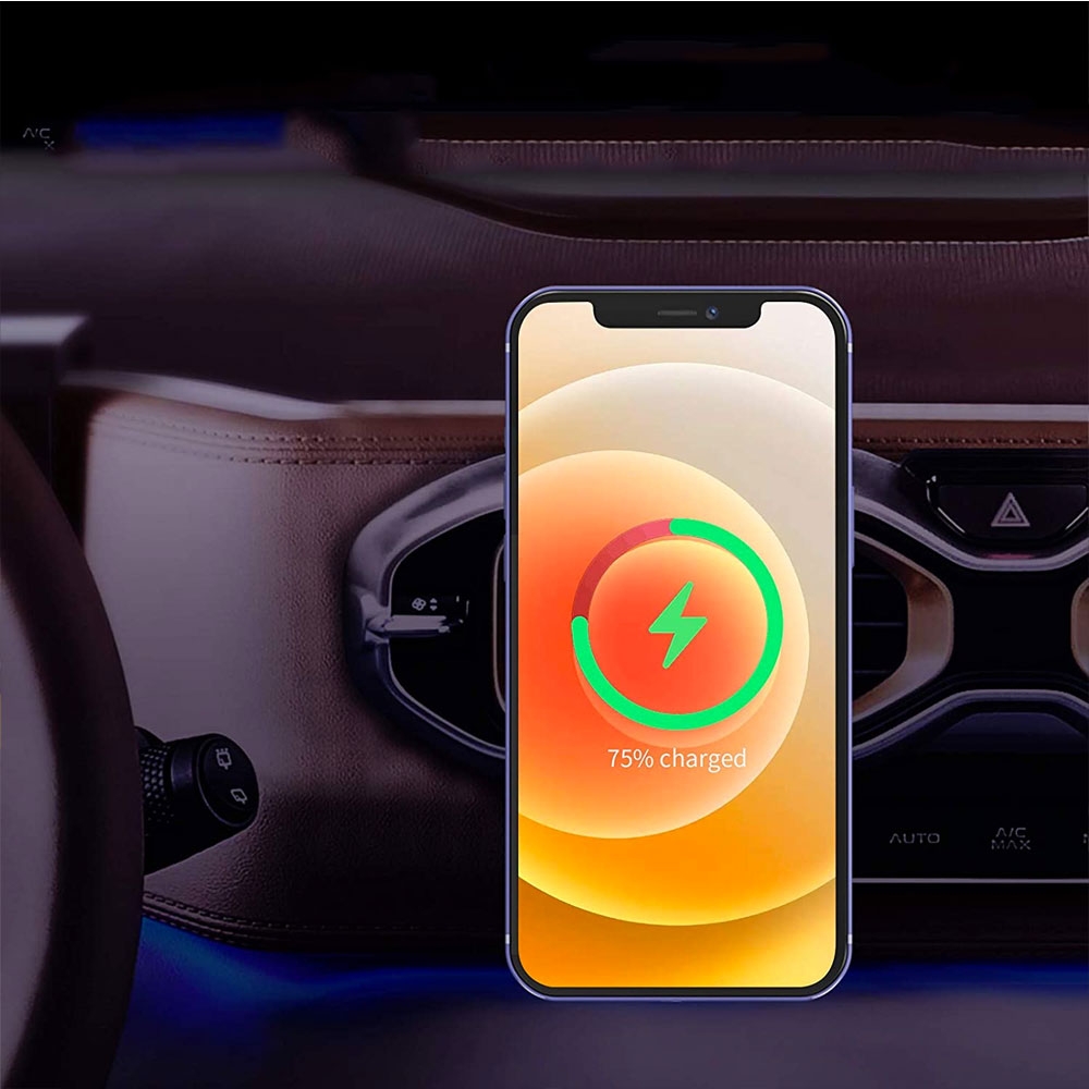Magnetisches drahtloses Autoladegerät für iPhone 13/12-360 Einstellbare  automatische Ausrichtung Air Vent Magnetisches Telefon Autohalterung Halter  Ladegerät Kompatibel mit-magsafe