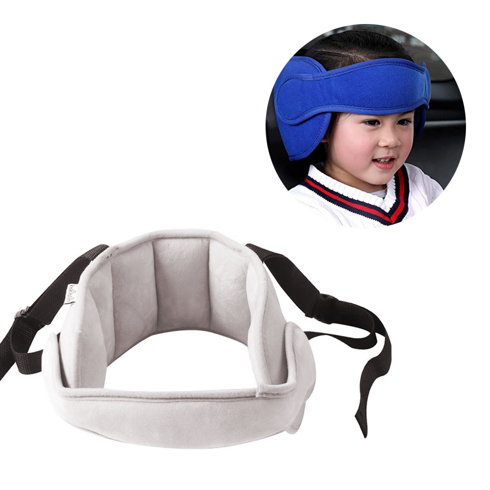 Image of Auto Kopfstütze Verstellbares Polster Kissen Kindersitz / Autositz Kopf Halter Band - Grau bei Apfelkiste.ch