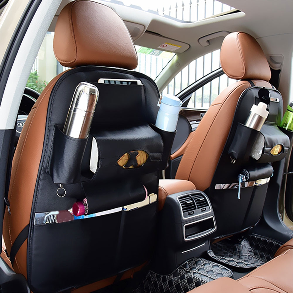 Auto Rücksitz Organizer Schutz Tasche Tisch Schwarz | Rückenlehnentaschen