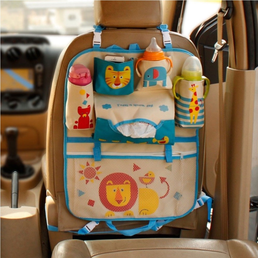 YJZQ Auto Rücklehnentasche Organizer Kinder Multi-Tasche Cartoon