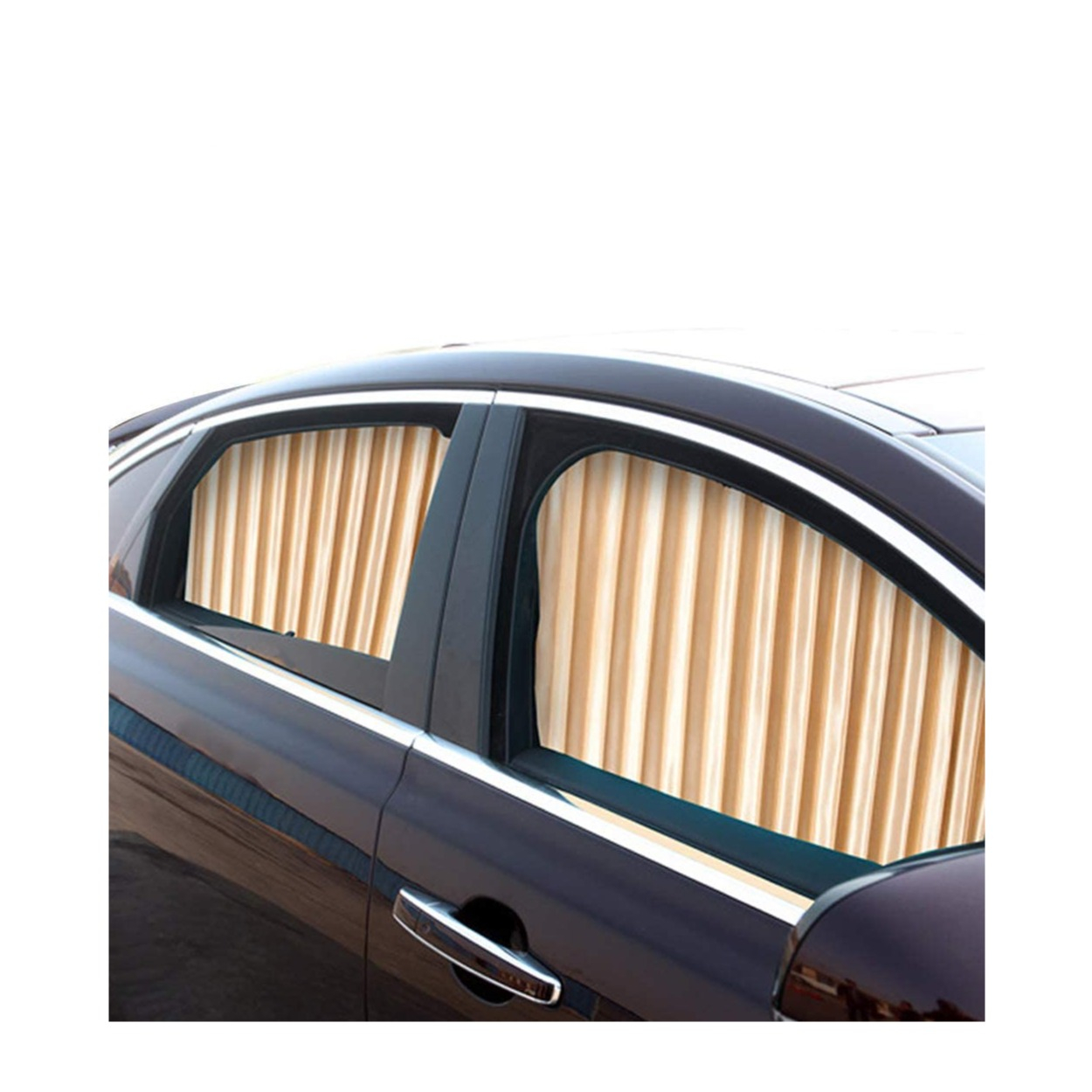 Kaufe Pdtoweb 50x47cm Auto Sonnenschutz Seitenfenster Vorhang Auto  faltbarer UV-Schutz Vorhang