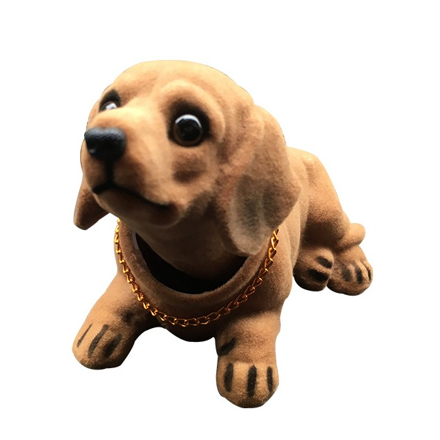 Image of Auto Wackel Dackel Heckscheiben / Armaturenbrett Accessoire - Braun bei Apfelkiste.ch