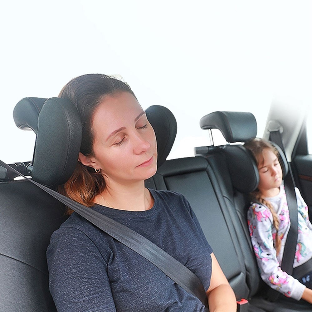 KopfstüTze Auto Kinder, 180 Grad Verstellbares Atmungsaktiv Leder