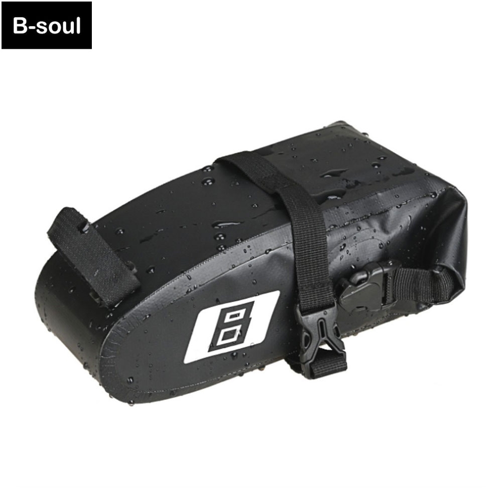 Wasserabweisende Universal Satteltasche für das Fahrrad Velo (2L) - Schwarz