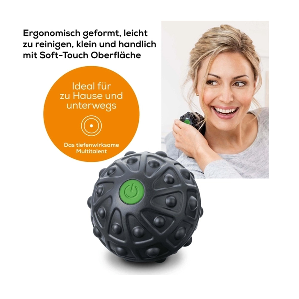 beurer MG 10 Mini Massageball mit Vibration Schwarz